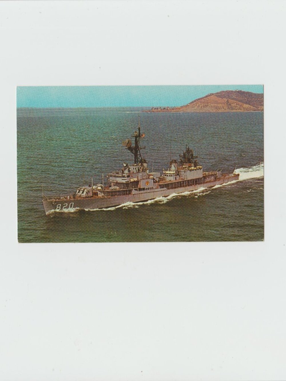 U.S.S. Rich ( DD - 820) Destroyer Postcard